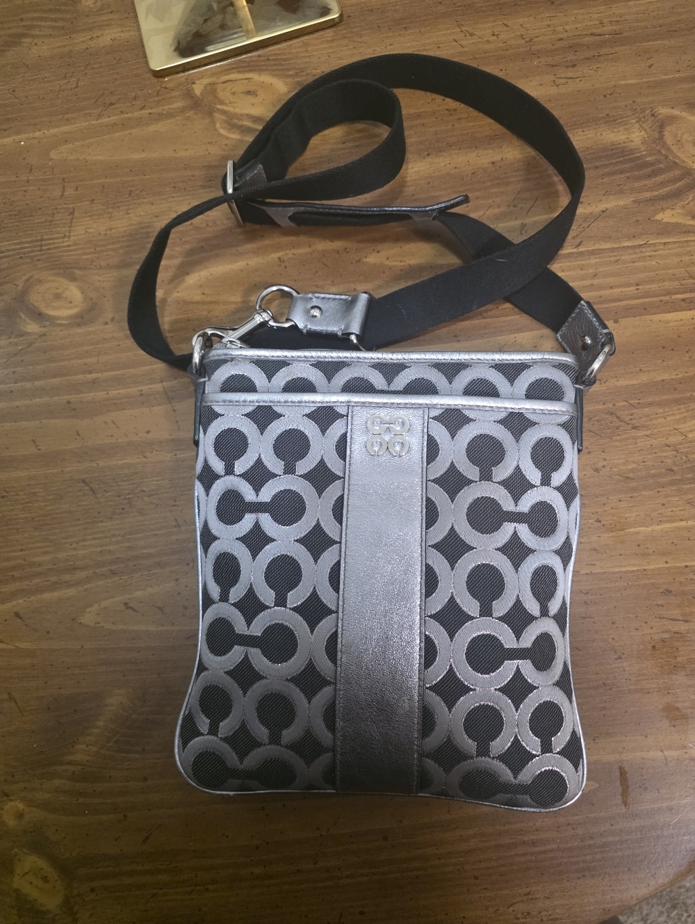 Coach Julia Op Art Swingback Crossbody Bag - Picture 4 of 11